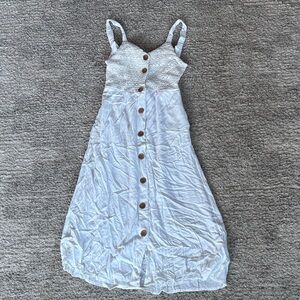 Jessica Simpson White Viscose Dress